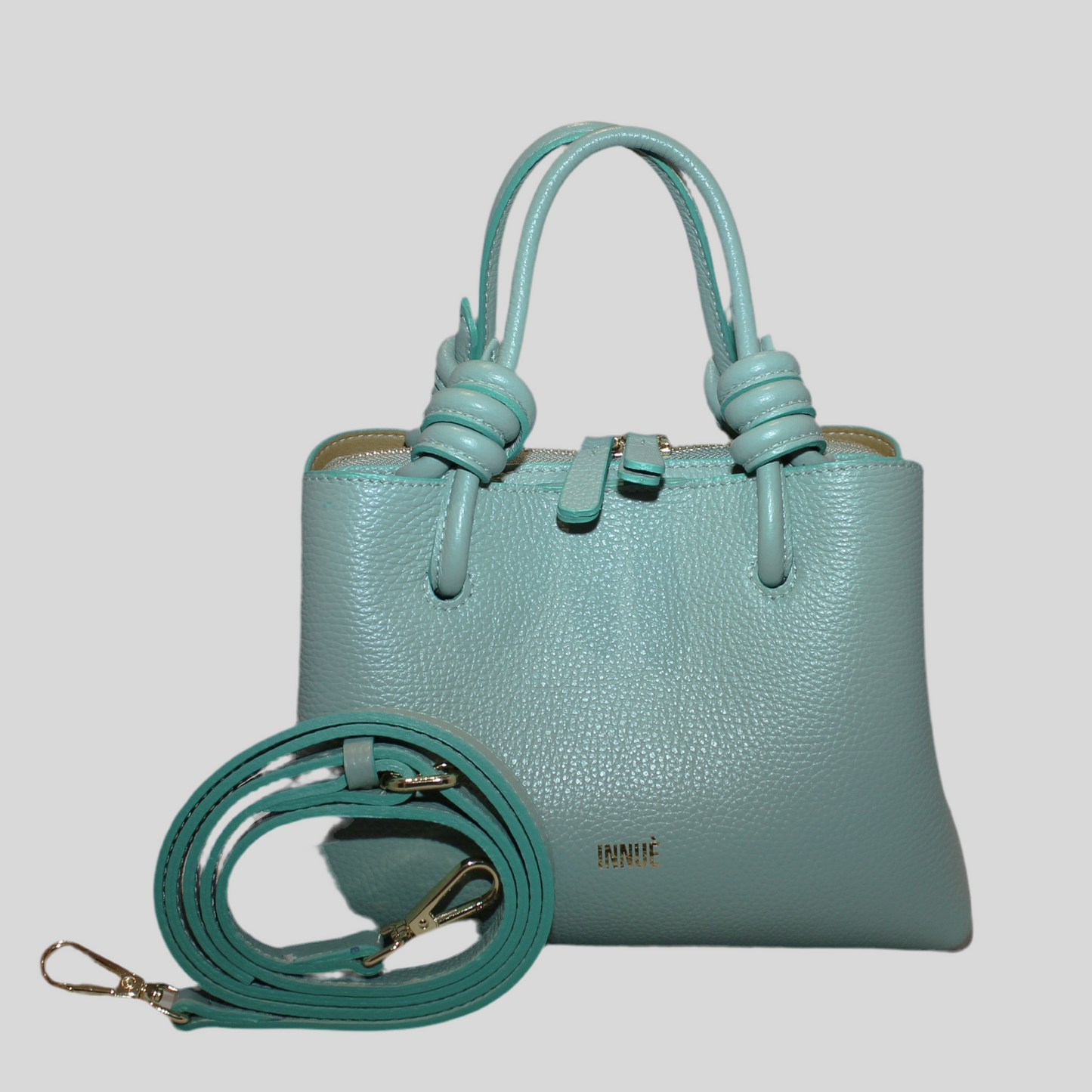 Leather handbag, Green