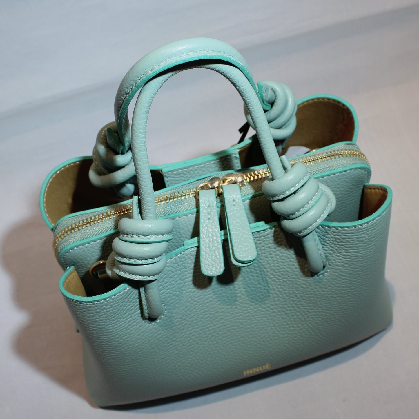 Leather handbag, Green