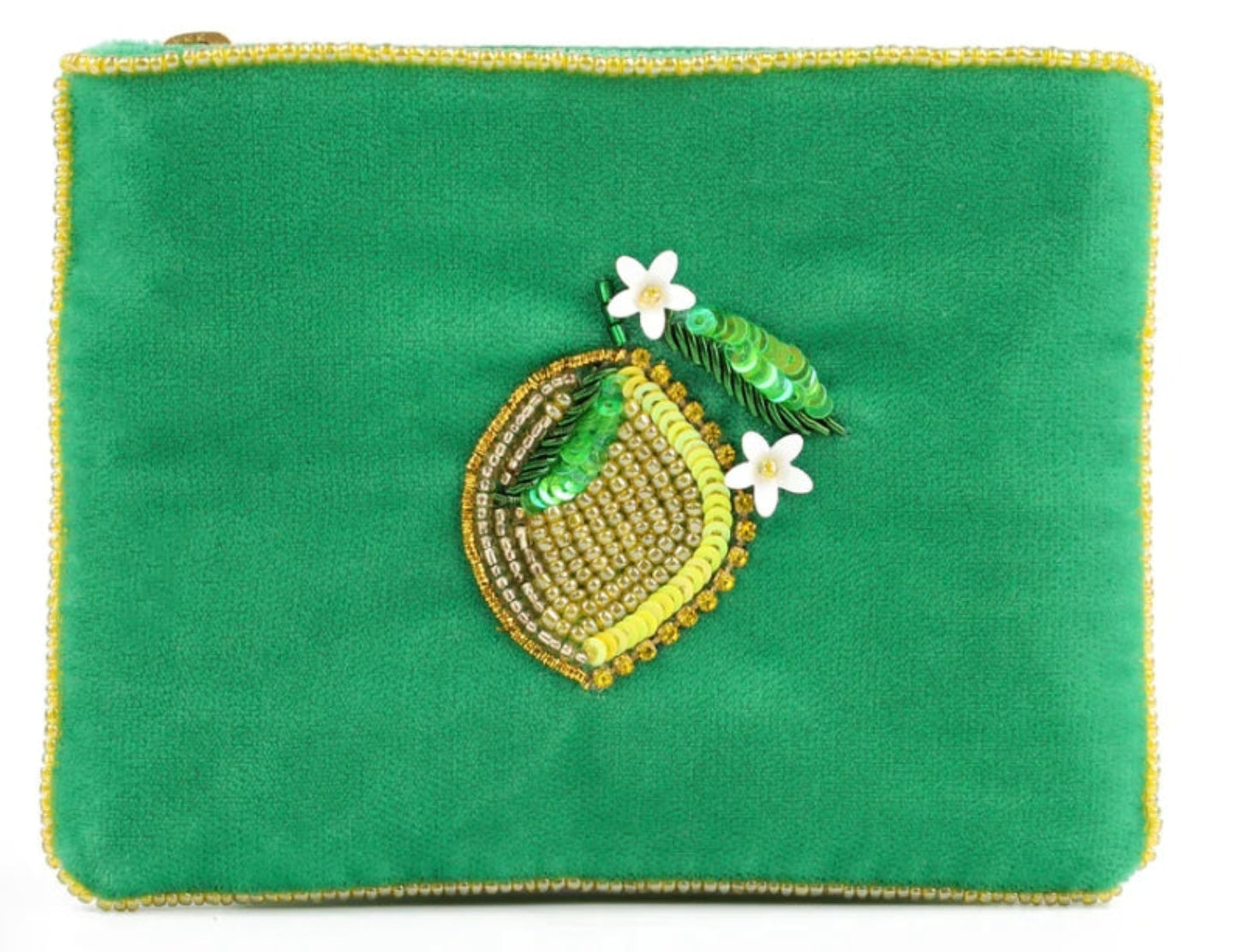My Doris - GREEN LEMON YELLOW SMALL POUCH