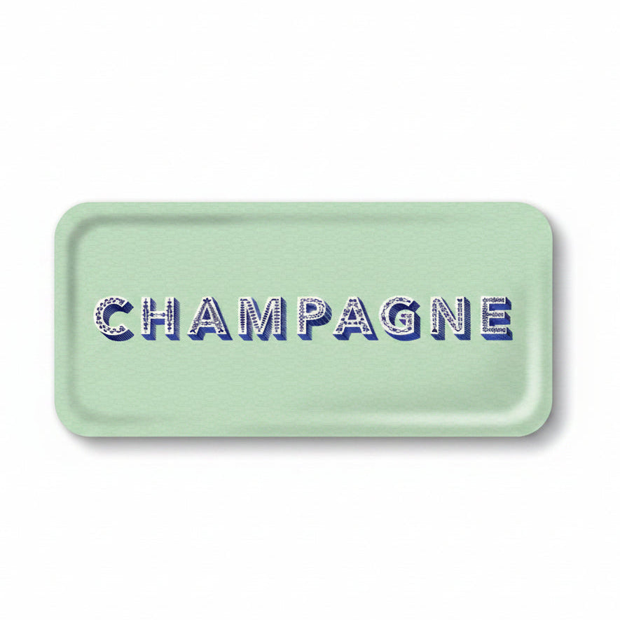 Champagne Tray - Mint
