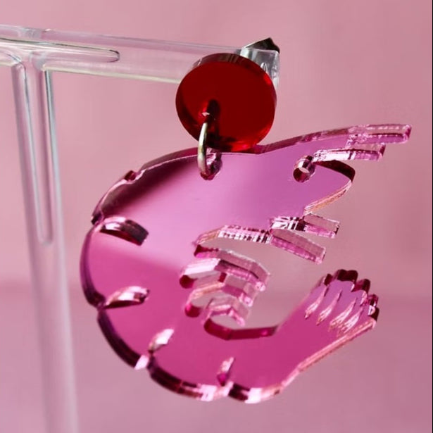 Pink Shrimp - Earrings