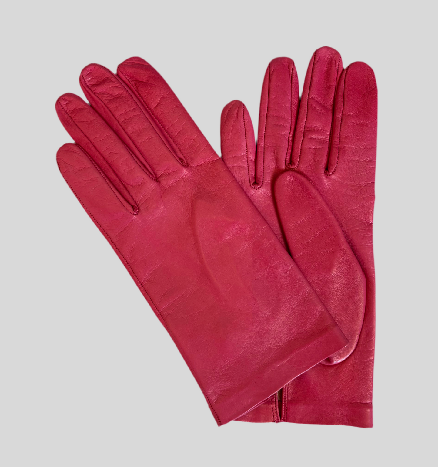 Leather gloves - Pink