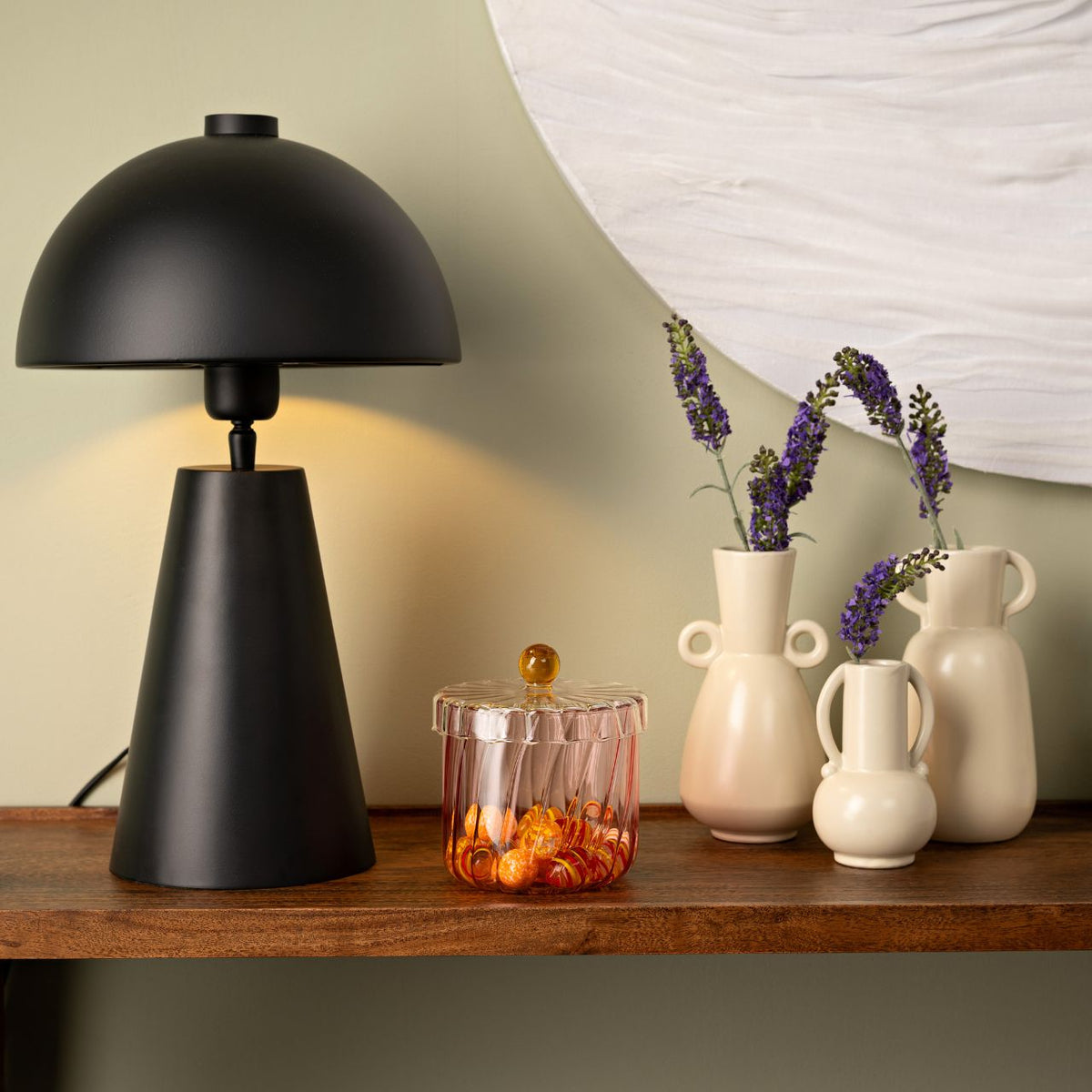 Glas jar with lid