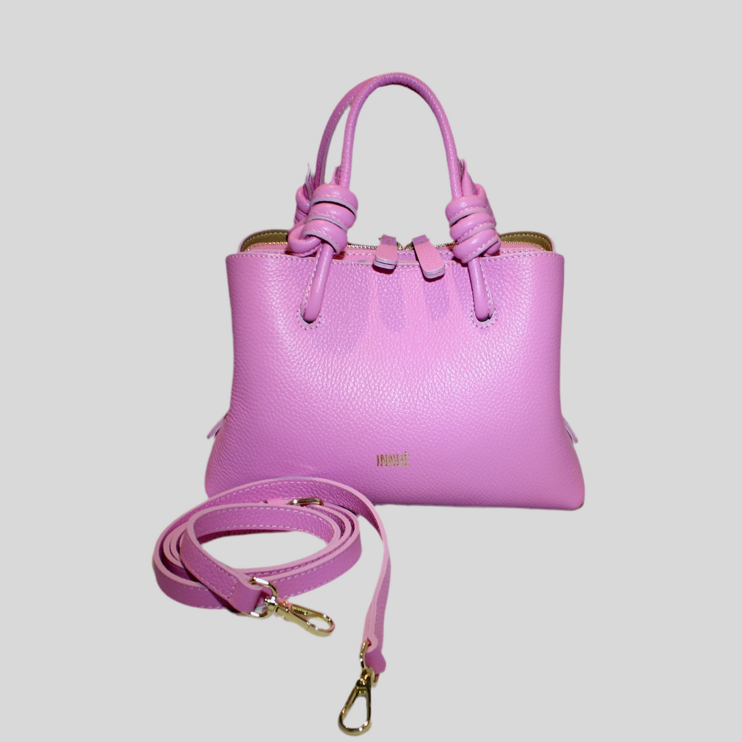 Leather handbag, Pink