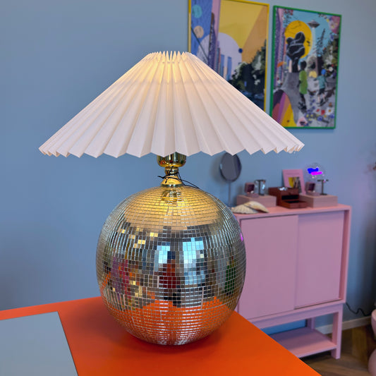 Disco Lamp Gold/white