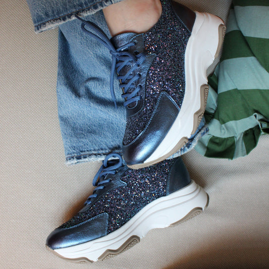 The Shoe Bakery - Poppy Sneaker Galaxy Blue