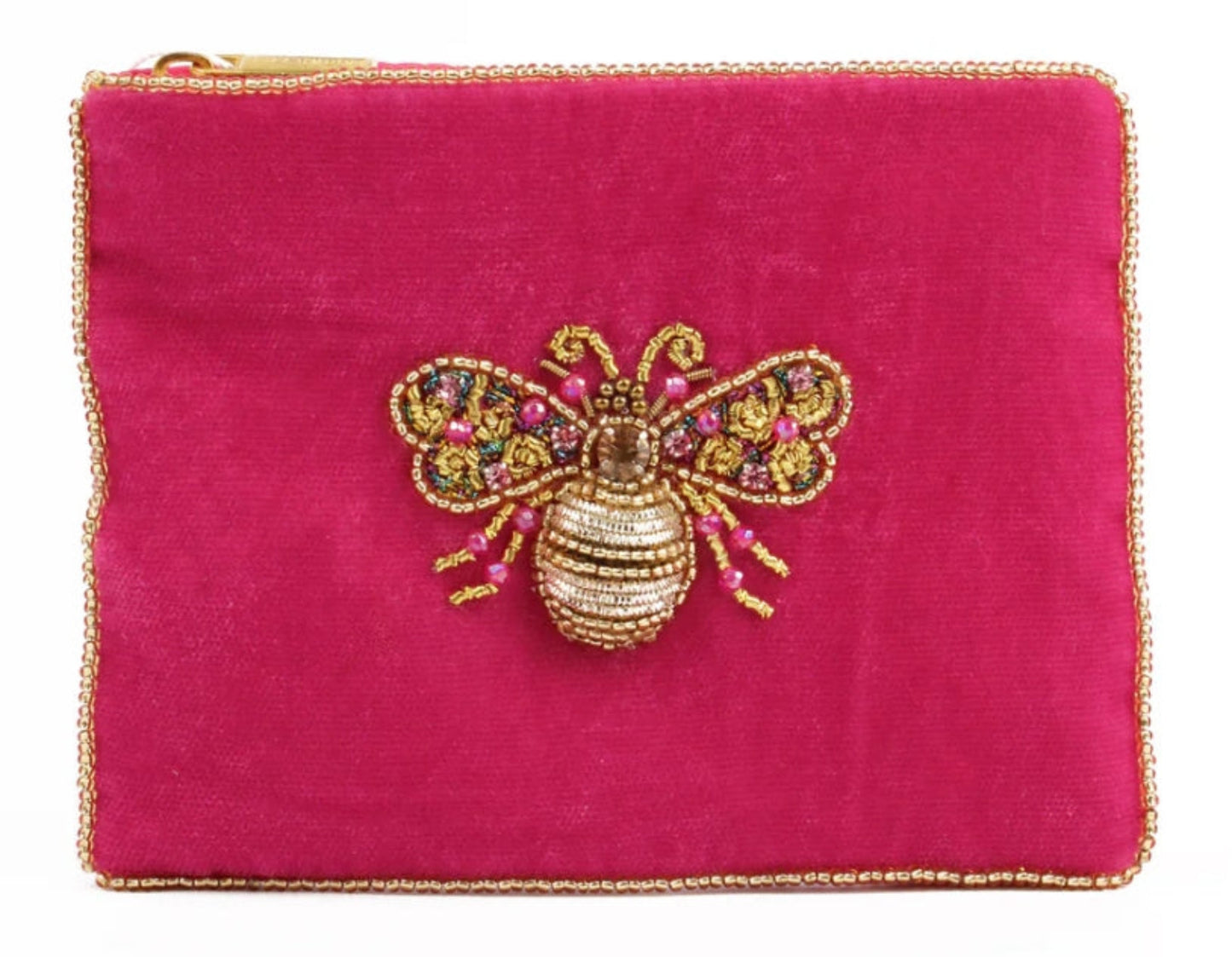 My Doris - GOLD AND PINK BEE SMALL POUCH