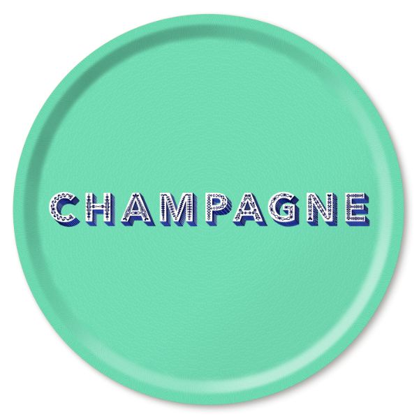 Champagne Tray - Seafoam Green