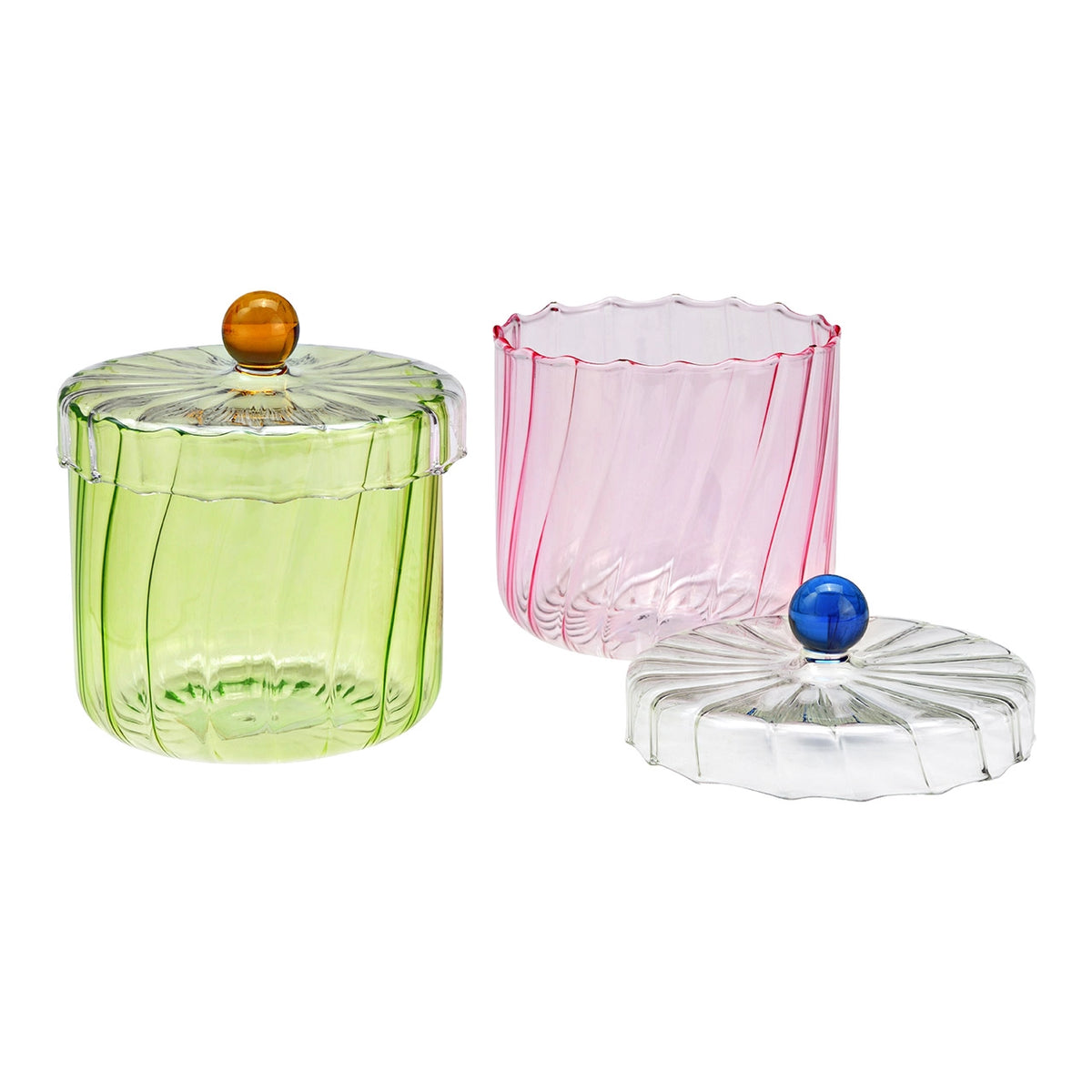 Glas jar with lid