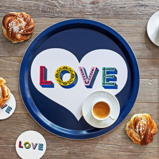 Love Tray - Navy
