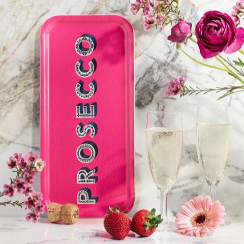 Prosecco Tray - Bright Pink